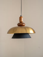 Perisi fairy pendant lamp in metal and wood