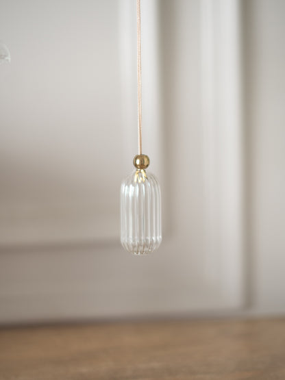 Clear glass hangings