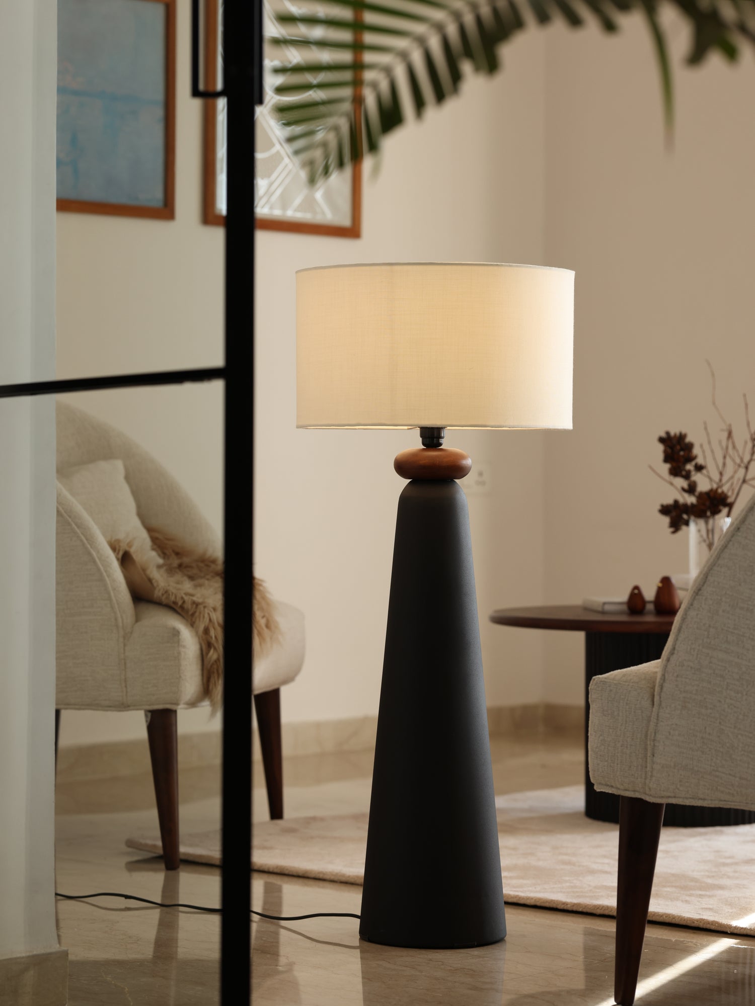 Black Modern floor lamp for living room