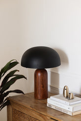 Perisi Metal & Wood Table Lamp for Desk & Tables