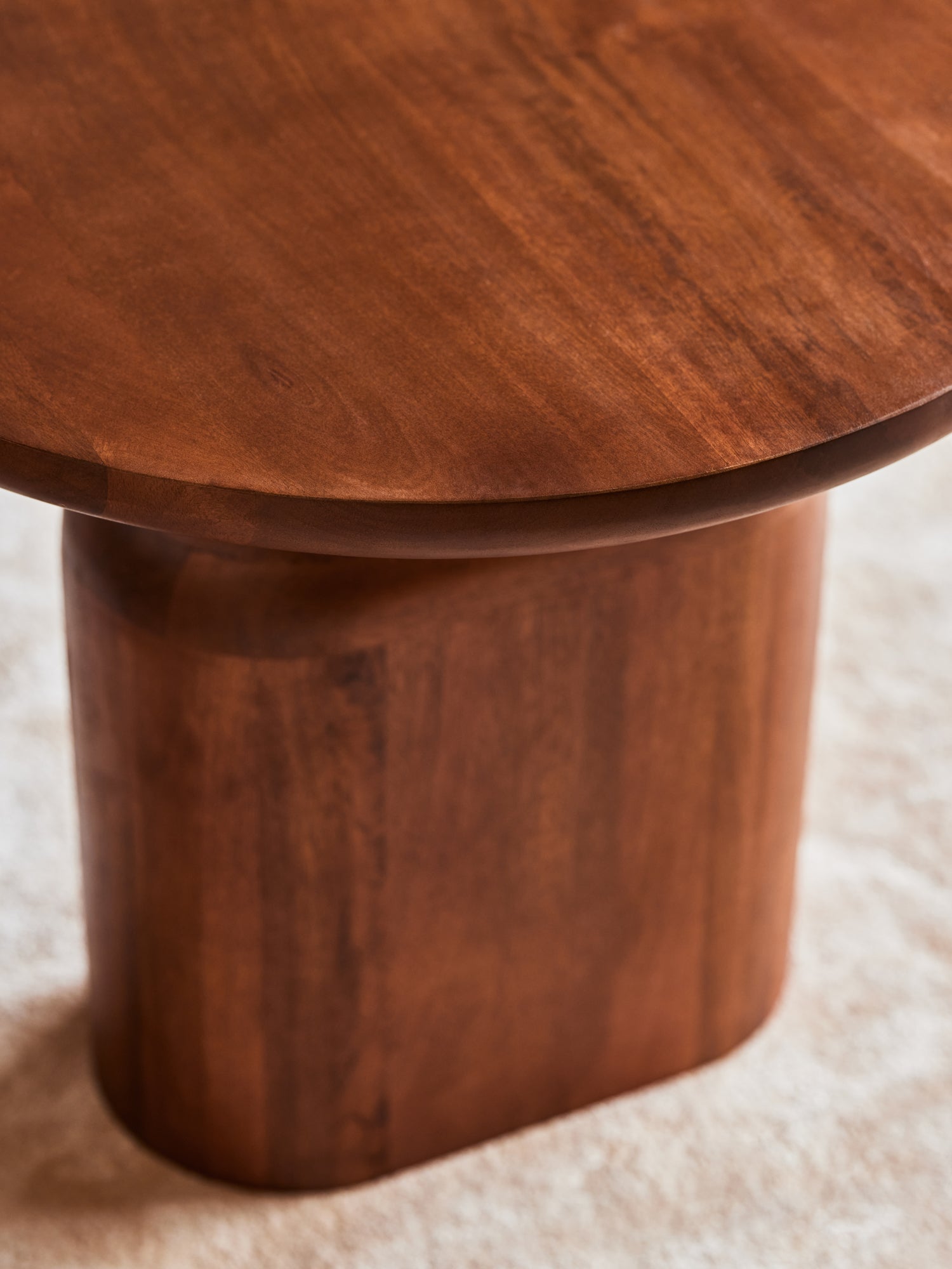 Brown wooden finish centre table.