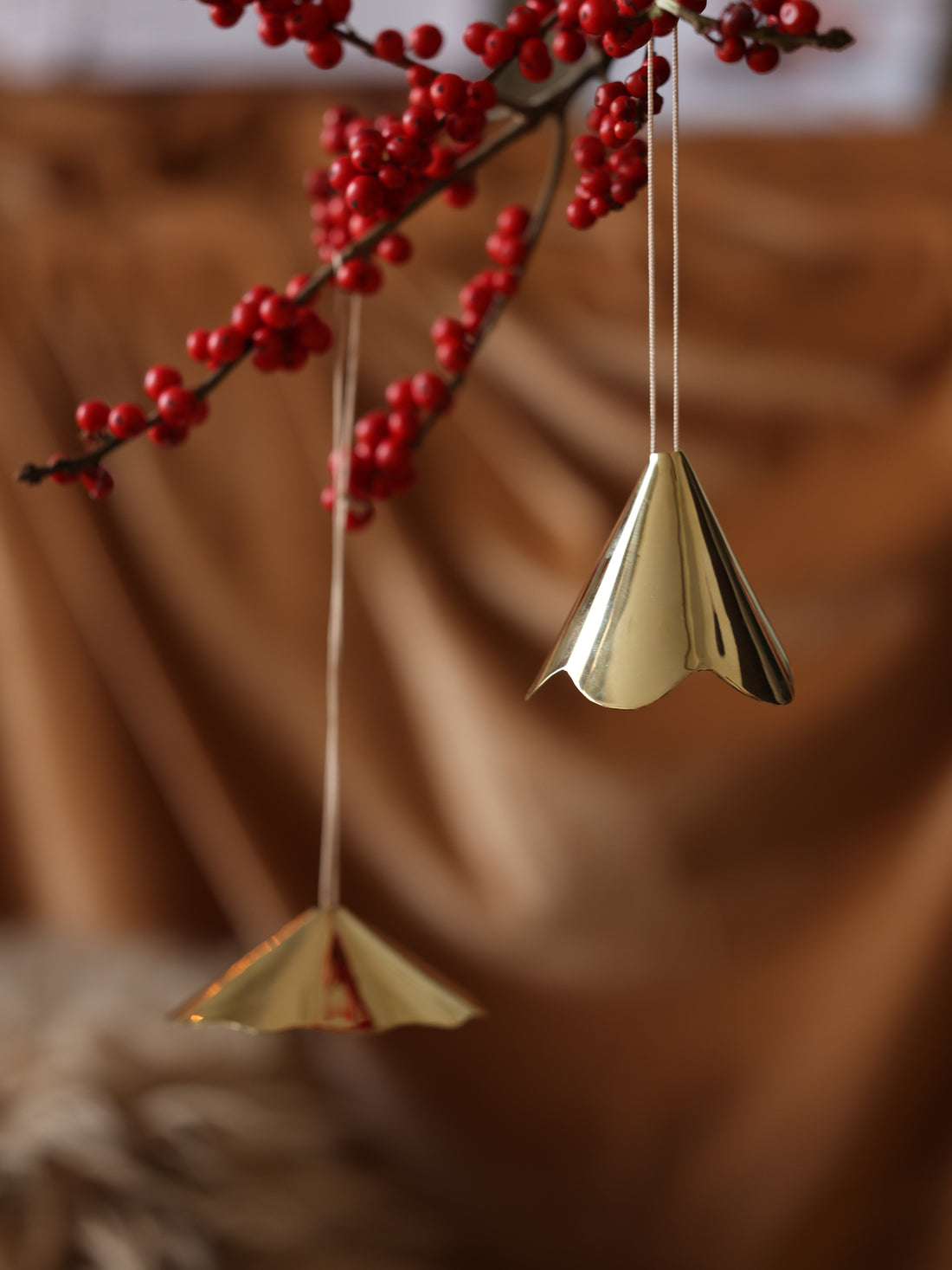Flower ornaments for Christmas.