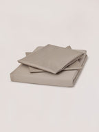 Pewter Luxe Sateen Flat Sheet Set
