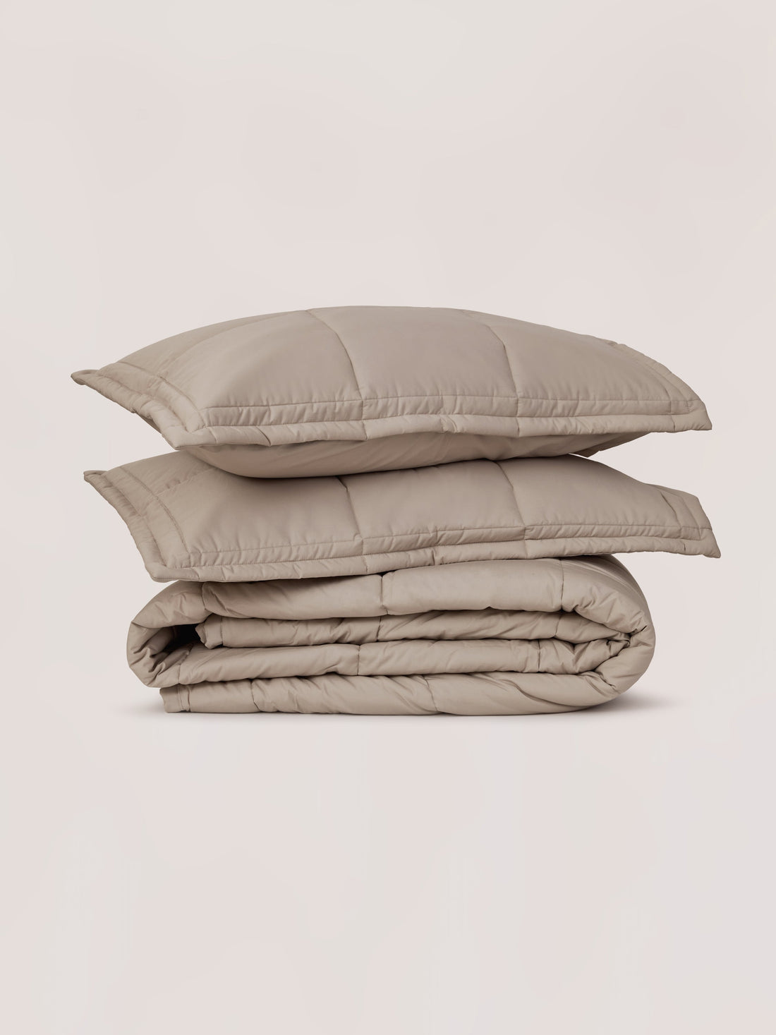 Pewter Percale Box Comforter Set