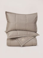 Pewter Sateen Box Comforter Set