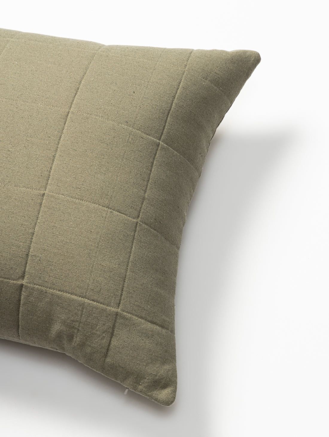 Quilted Cushion Cover, Vetiver