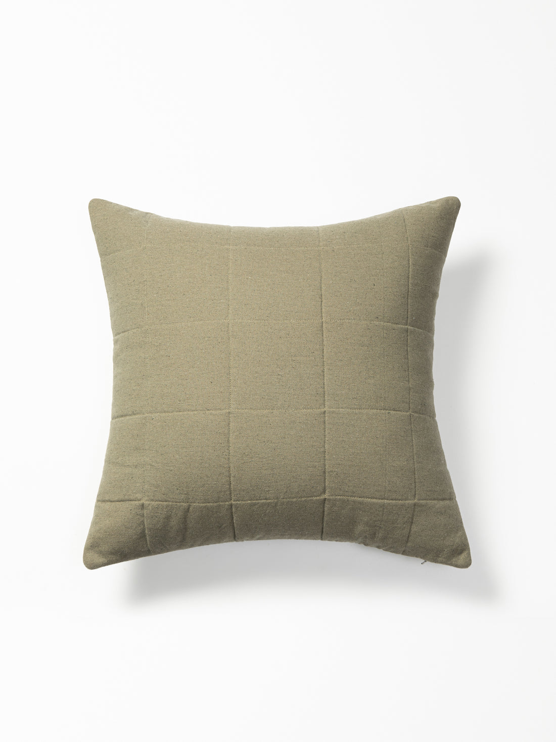 Quilted Cushion Cover, Vetiver