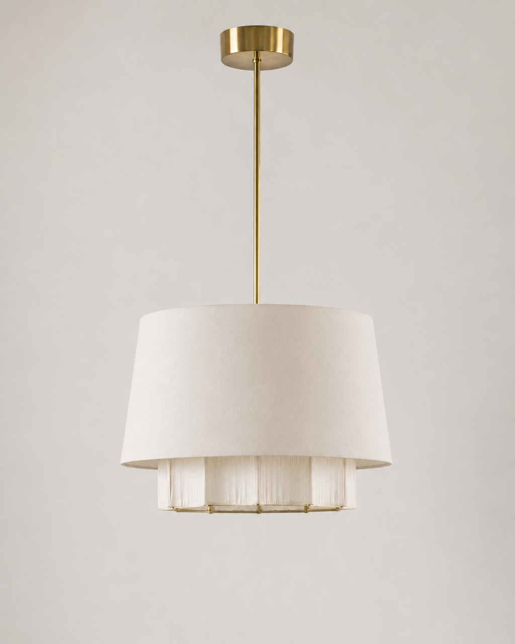 Ridges Fabric Hanging Lamp, Style 1