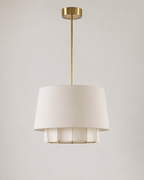 Ridges Fabric Hanging Lamp, Style 1