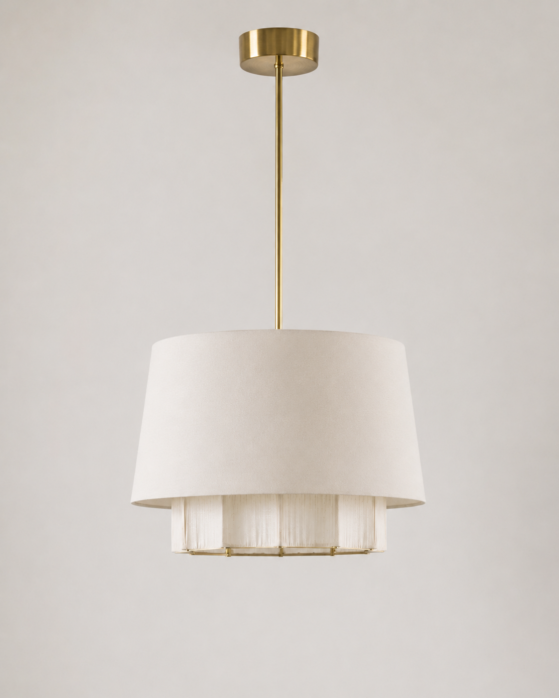 Ridges Fabric Hanging Lamp, Style 1