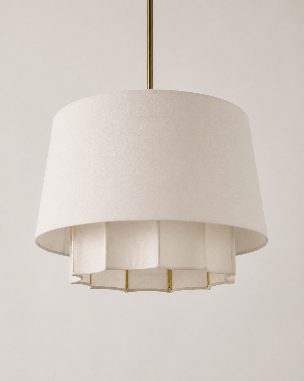 Ridges Fabric Hanging Lamp, Style 1
