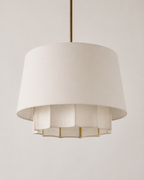 Ridges Fabric Hanging Lamp, Style 1