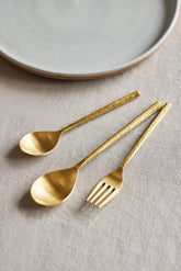 Gold Spoon Set.