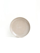 Sand grey Handthrown Ceramic Small Plate 8 inch
