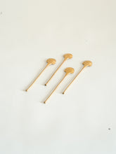 Small Brass Sea Shell Stirrers Set of 4