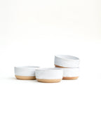 Snowdrop Small White Ceramic Bowl Set