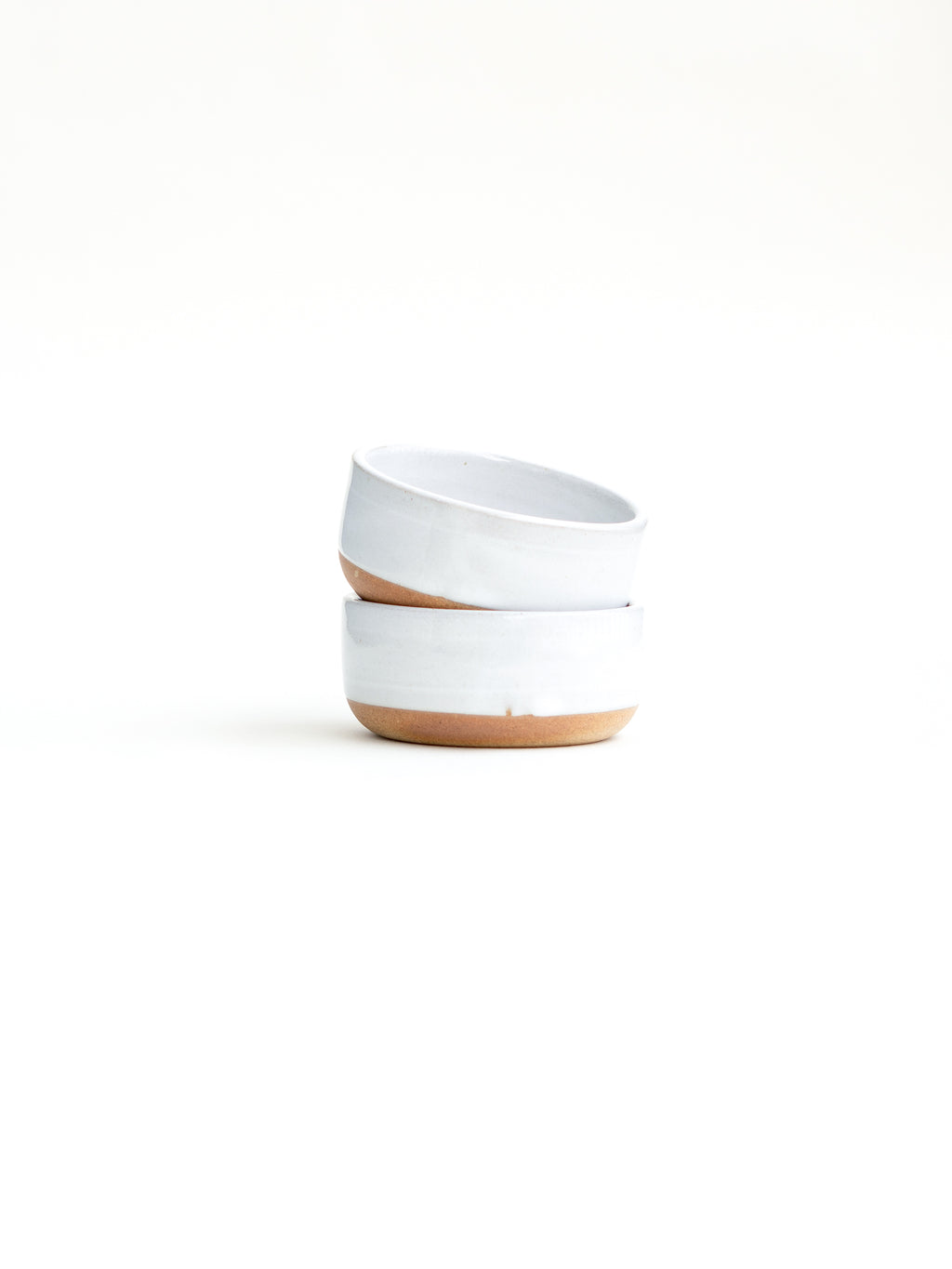 Snowdrop Small White Ceramic Bowl Set of 2