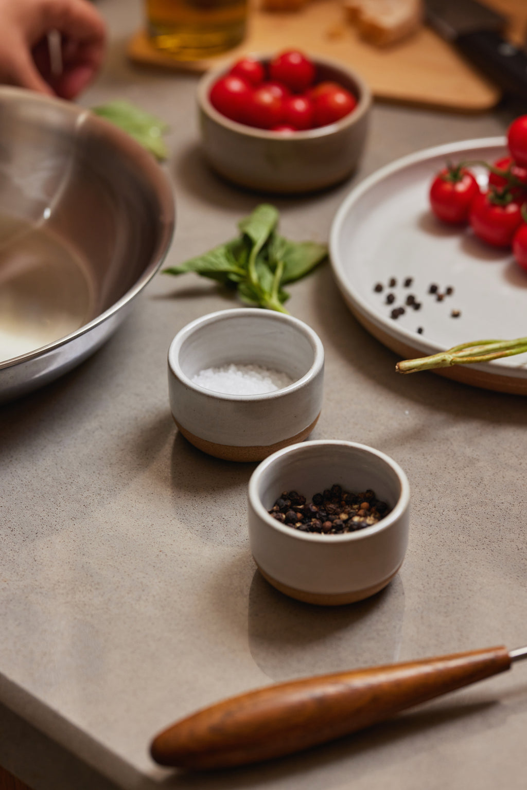 Snowdrop Small White Ceramic Ramekin Set