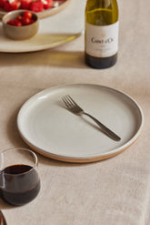 Snowdrop White Stoneware Dinner Plate