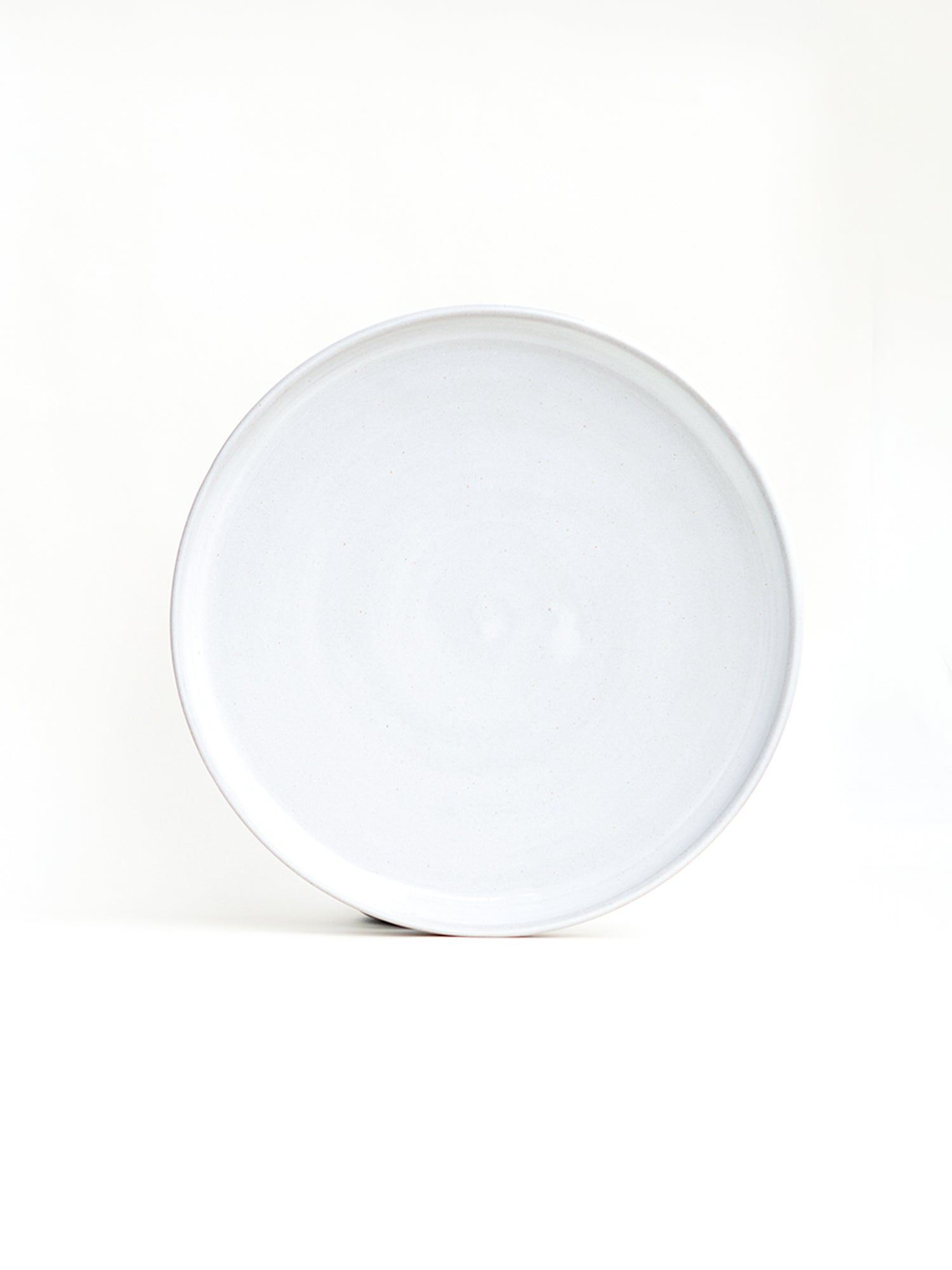 Snowdrop White Stoneware Dinner Plates