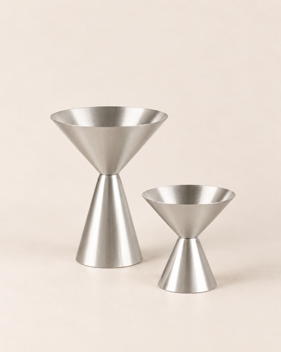 Fuji Stainless Steel Dessert Coupes, Set of 2