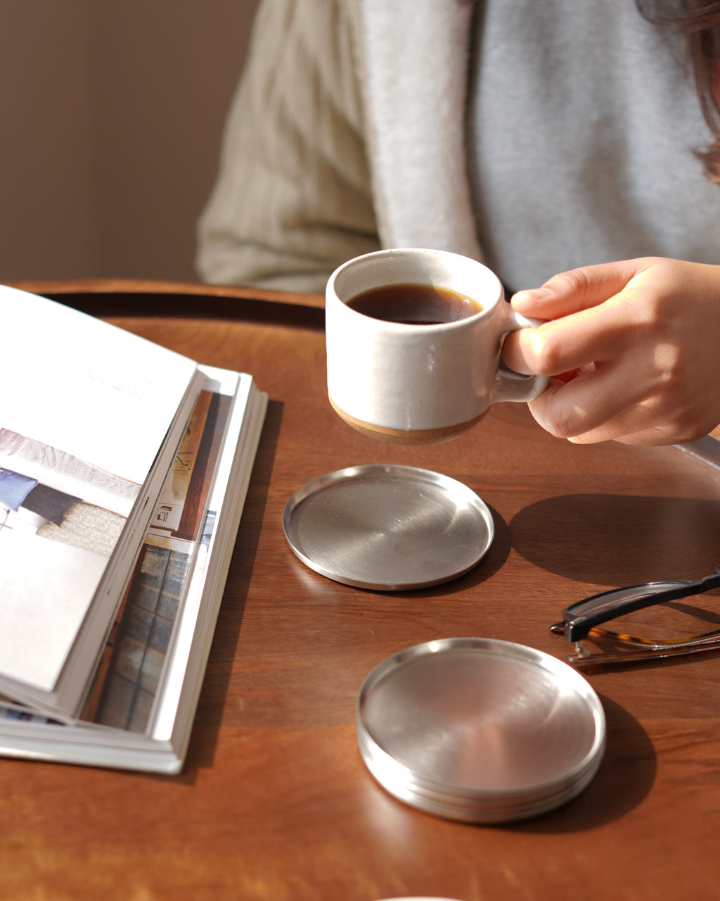 Steel Coasters, Set of 6