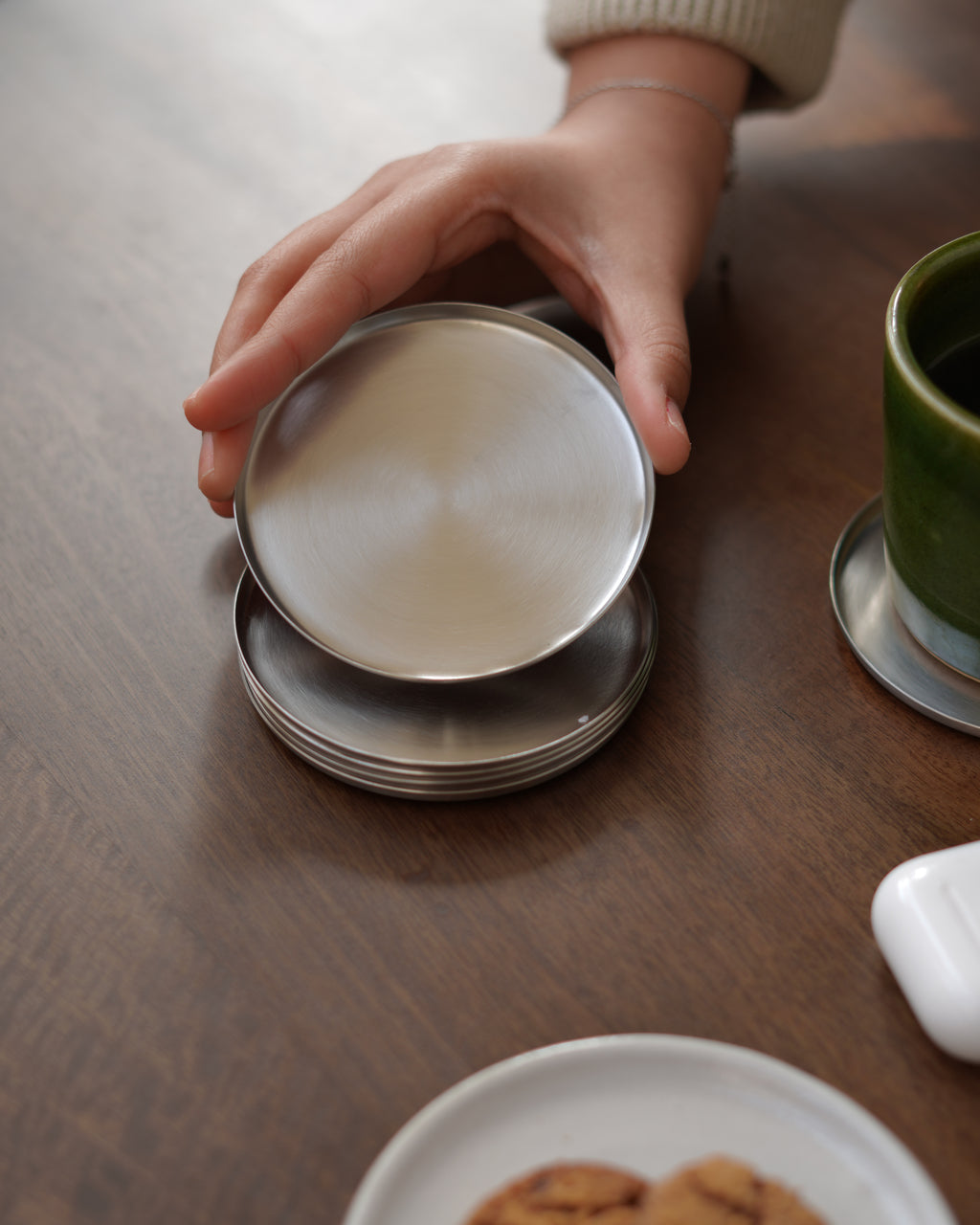 Steel Coasters, Set of 6