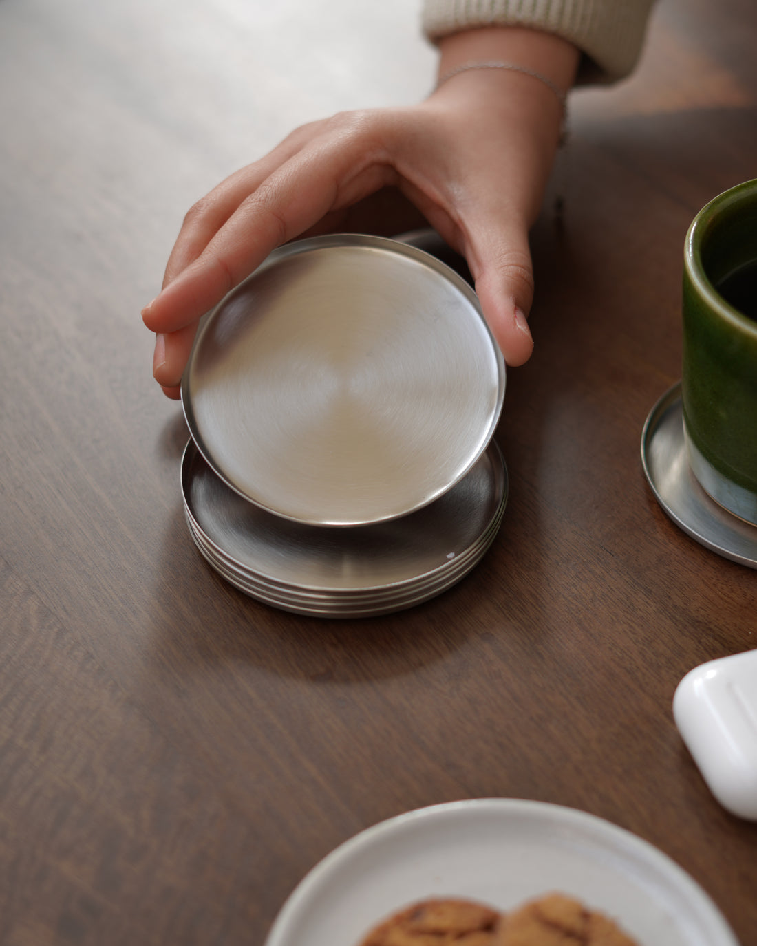 Steel Coasters, Set of 6