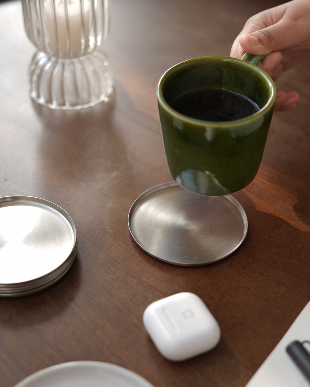 Steel Coasters, Set of 6