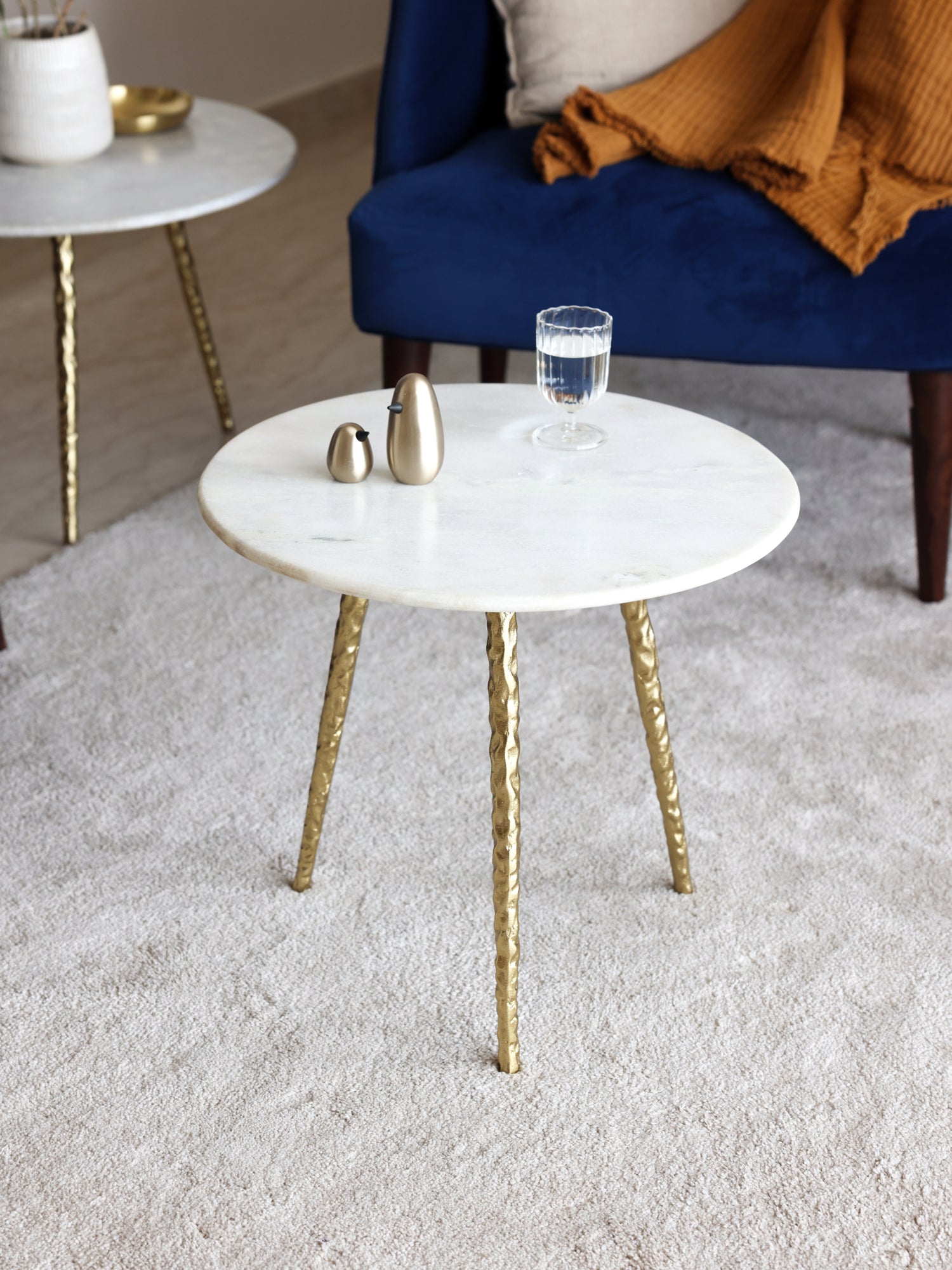 Stilk  Marble Side table by Fleck