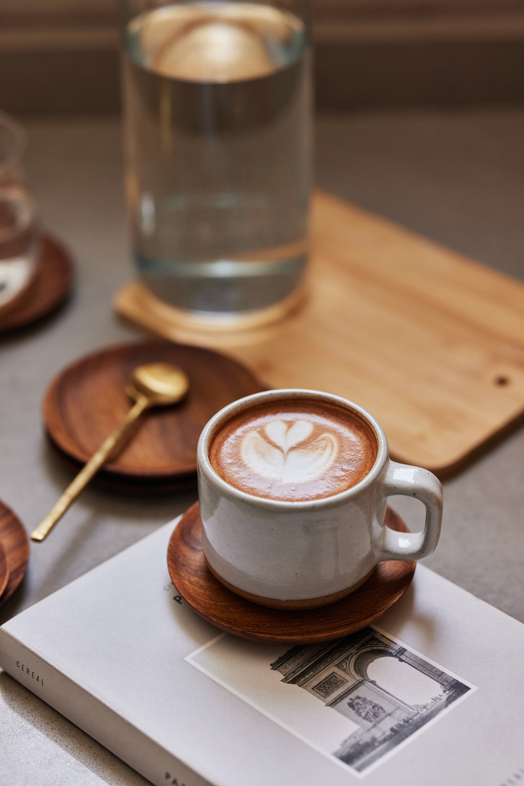 Teak Wood Coasters, Set of 4