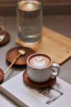 Teak Wood Coasters, Set of 4