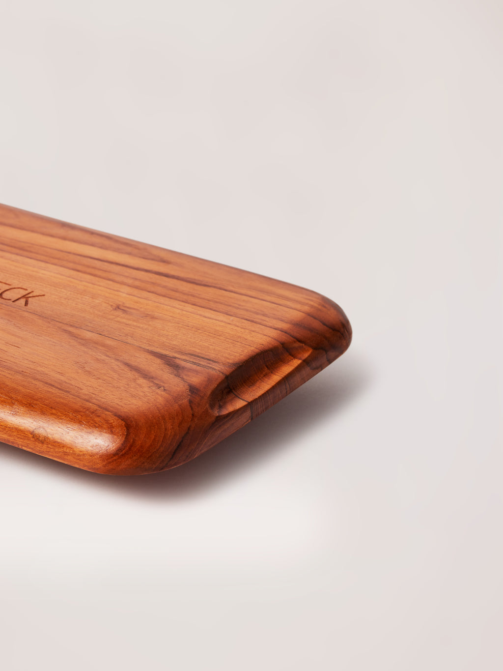 Large minimal teak wood trays 