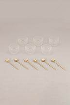 The Dessert Affair Gift Box, Set of 6 bowls & spoons