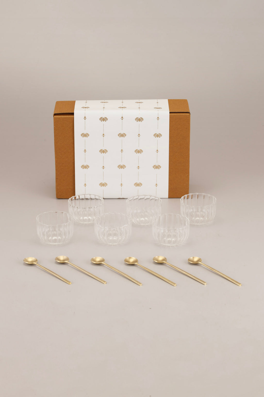 The Dessert Affair Gift Box, Set of 6 bowls & spoons