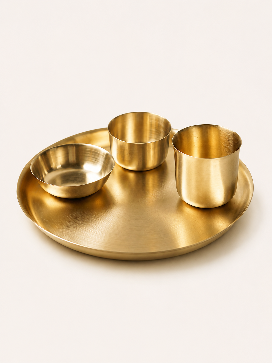 Turtle Brass Dinnerware, Set of 4
