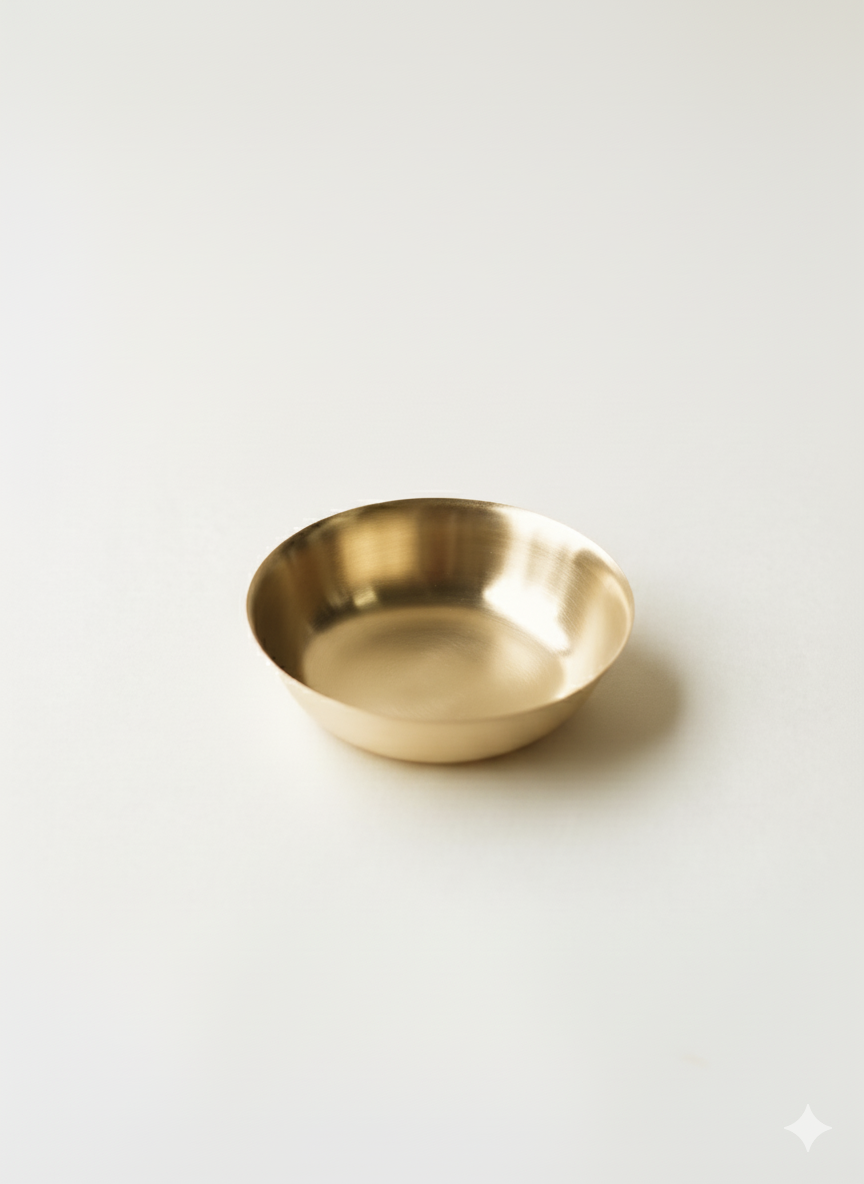 Turtle Brass Shallow Bowls, Set of 2