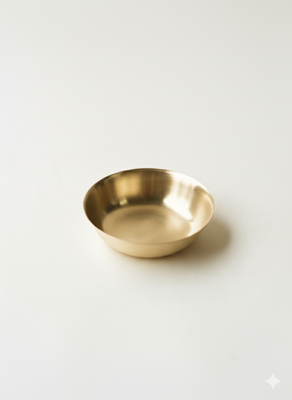 Turtle Brass Shallow Bowls, Set of 2