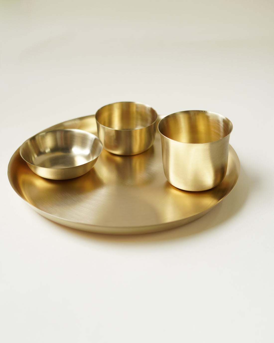 Turtle Brass Dinnerware, Set of 4