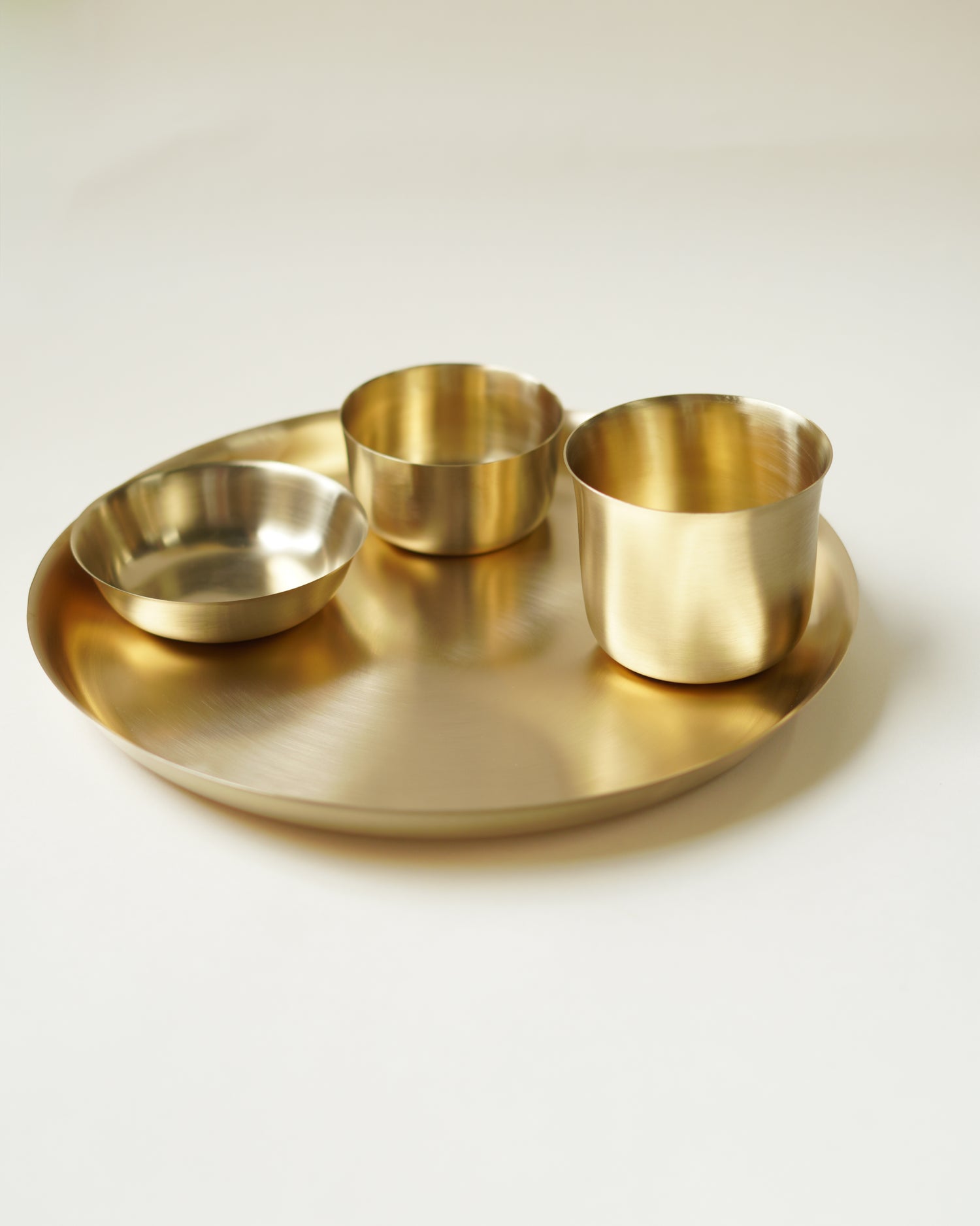 Turtle Brass Dinnerware, Set of 4