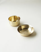 Turtle Brass Deep Bowls, Set of 2