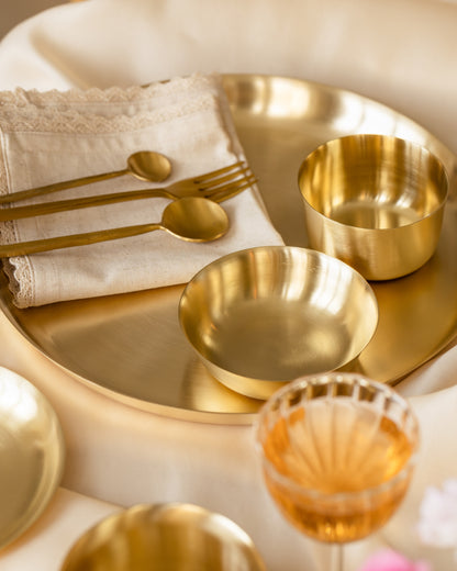 Turtle Brass Dinner Plate, Set of 2