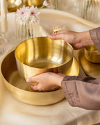 Turtle Brass Serving Bowl, Medium