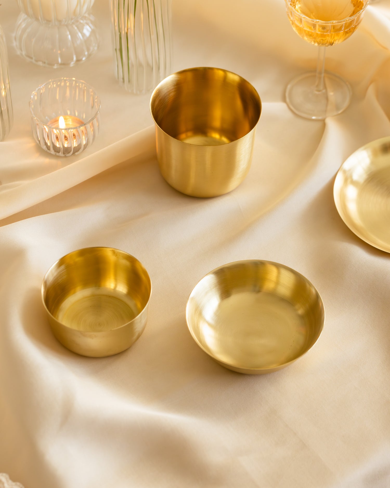 Turtle Brass Tumbler , Set of 2