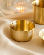 Turtle Brass Deep Bowls, Set of 2