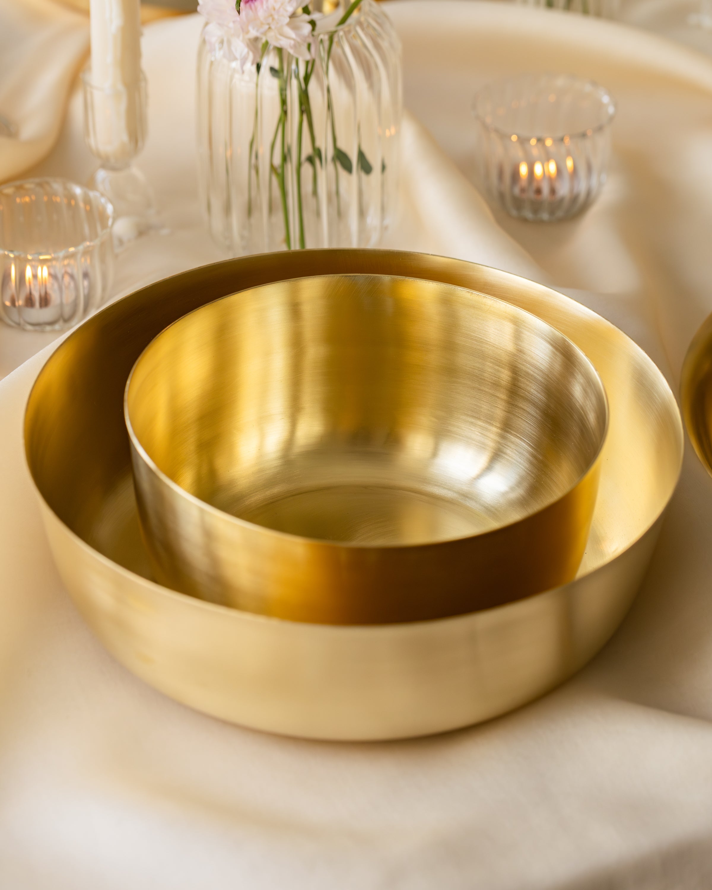 Turtle Brass Serving Bowl, Large