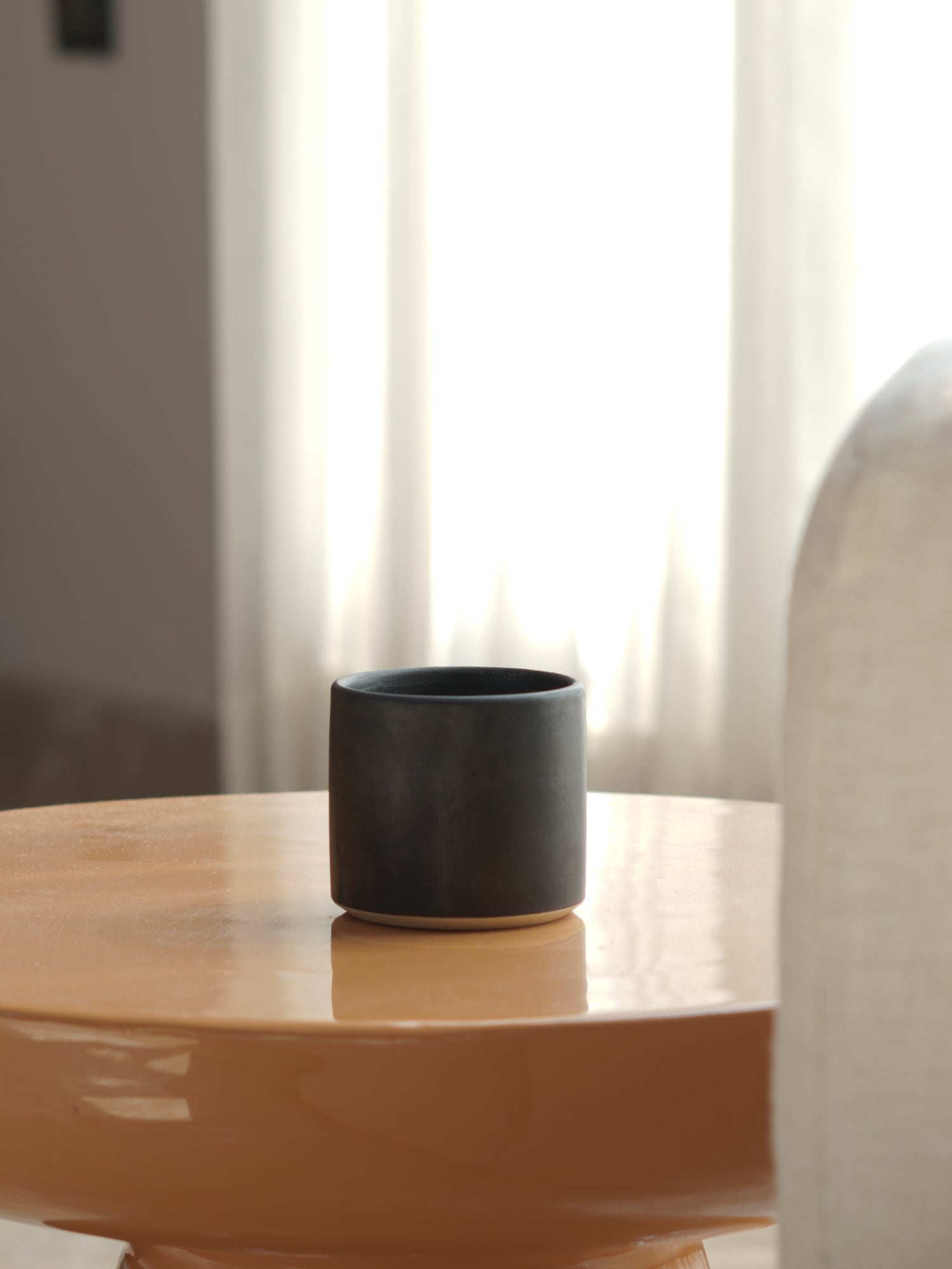 Charcoal Latte Cups, Set of 2