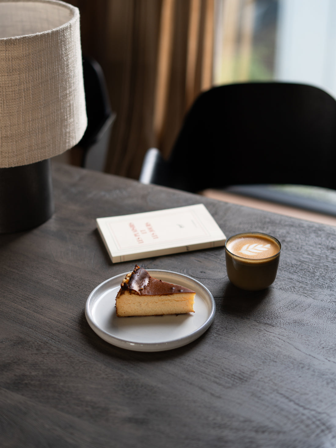 grey Glass latte cup