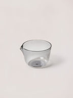 Glass milk pourer
