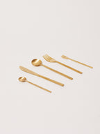Wabi Brass Organic Cutlery Set 
